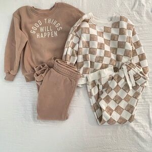 5T sweatshirt and jogger sets